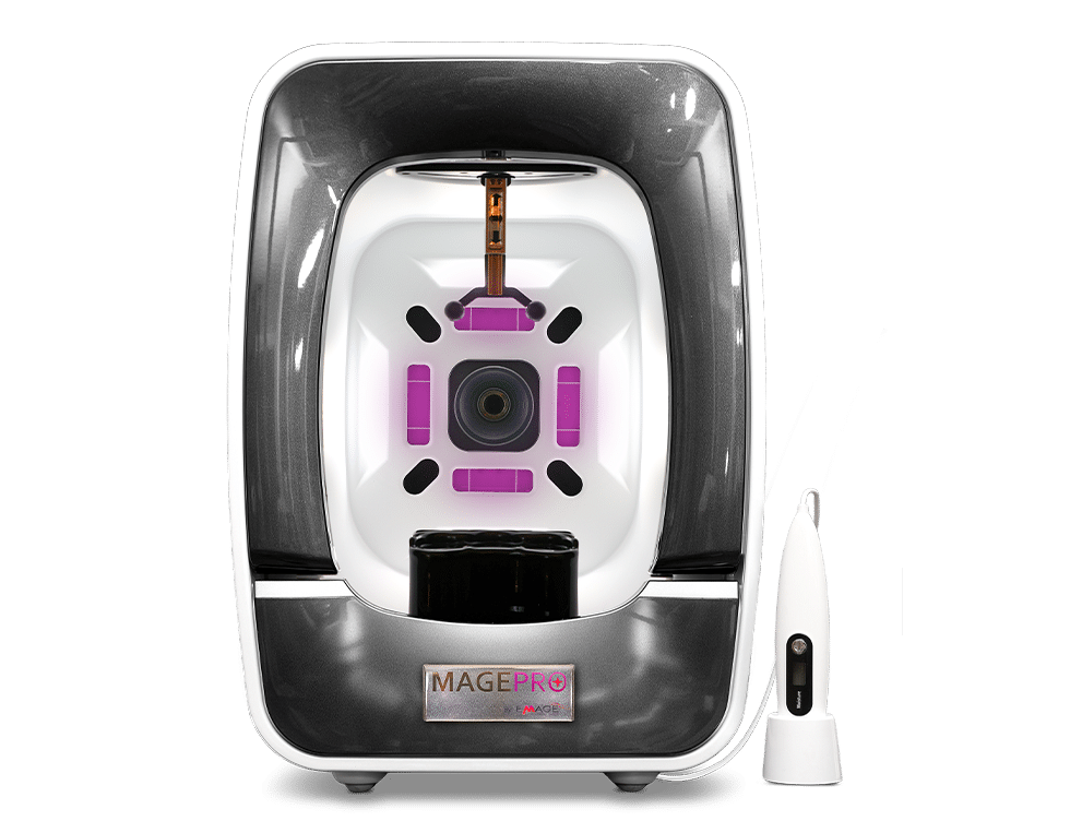 ImagePro® Halo is an image skin analysys device that uses high-resolution 3D technology and four wavelengths of visible light to reveal the true state of a client’s skin health